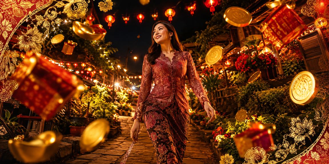 Tempat pertaruhan kasino yang bergaya dan berbudaya Melayu dengan motif batik